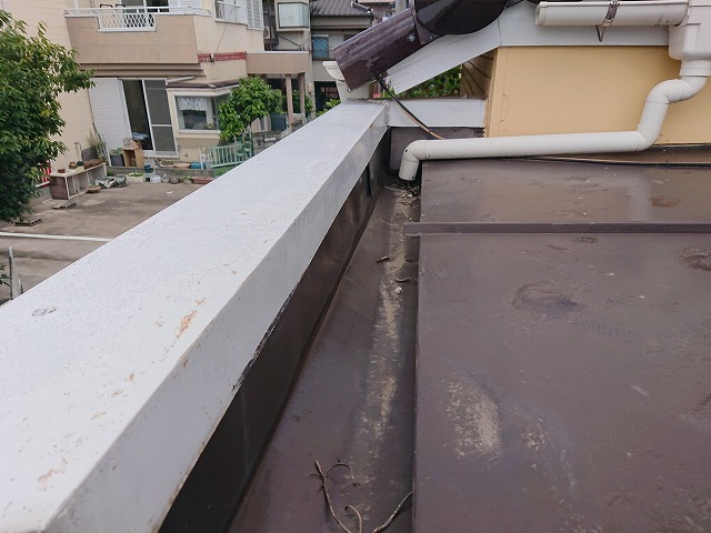 笠木からの雨漏りに注意